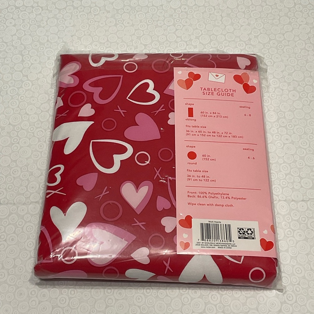 Valentine's Day Vinyl Tablecloth - Picture 3 of 5